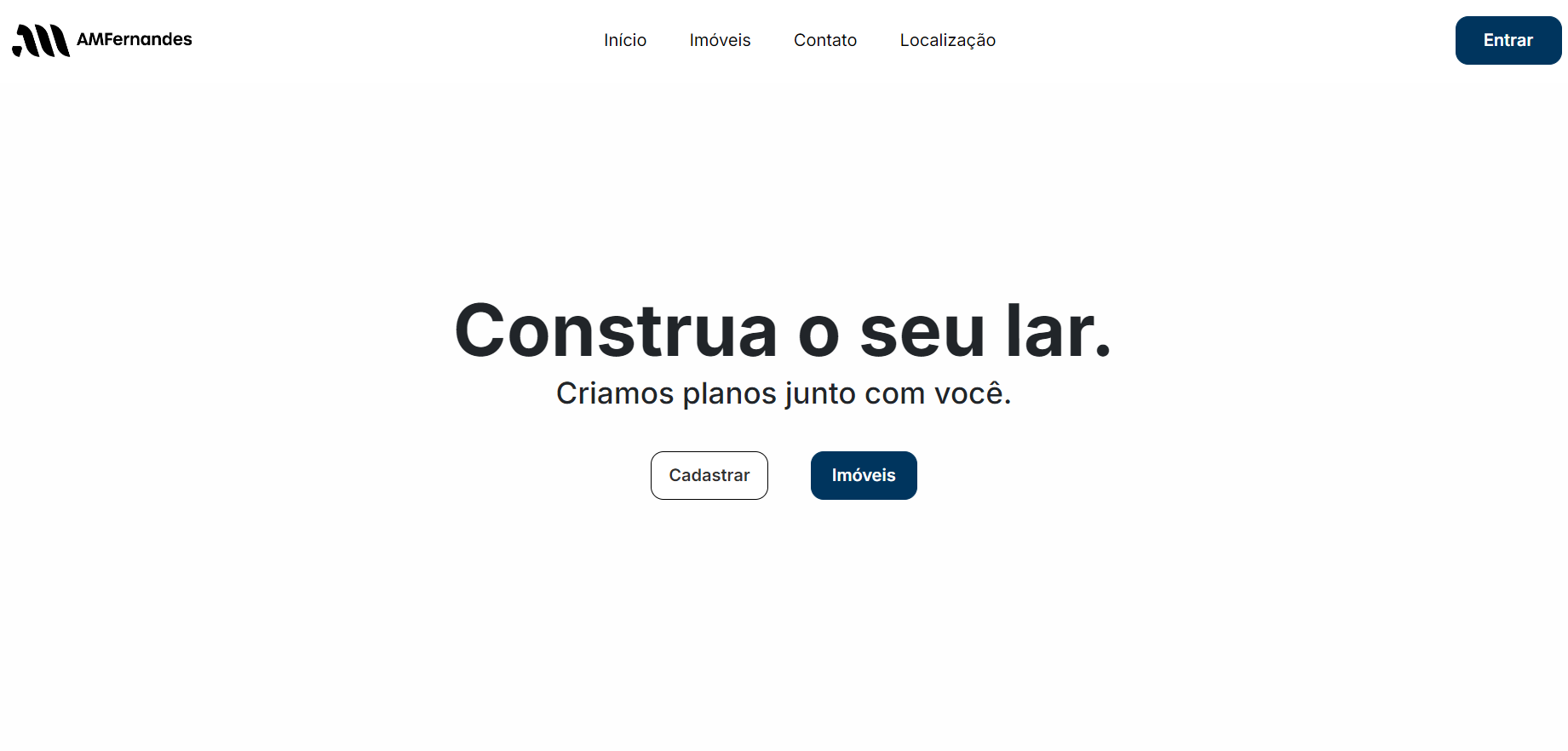 Landing-page AM Fernandes App