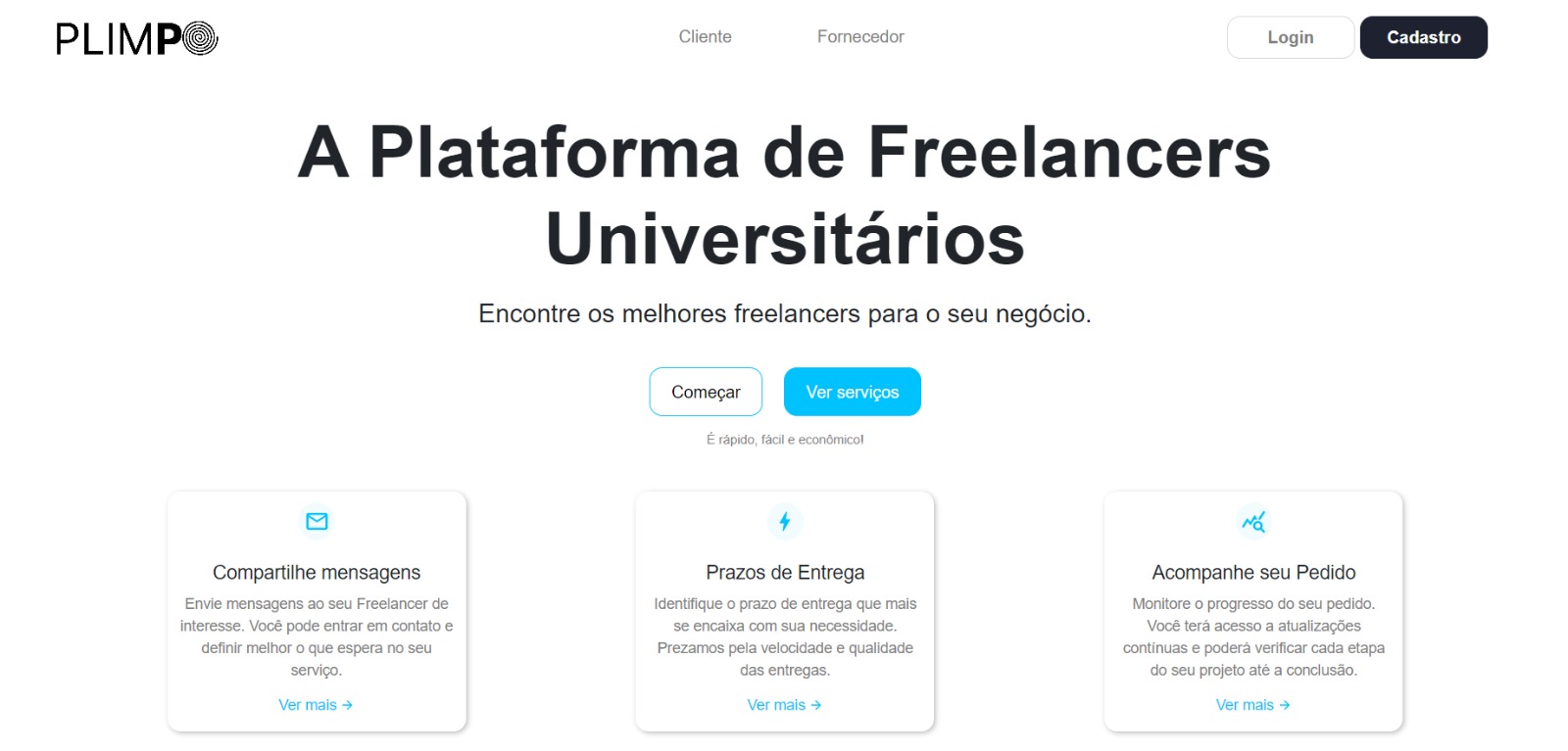 Landing-page Plimpo